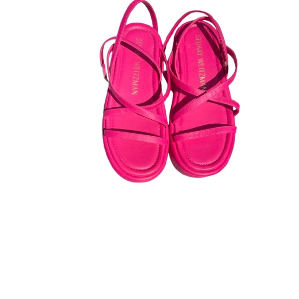 Stuart Weitzman Pink Platform Sandals (size 7)